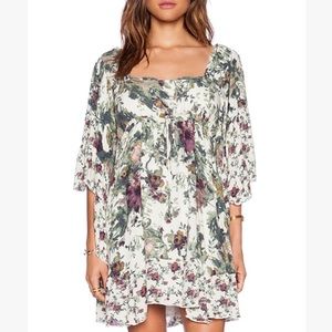 Free People frill floral dress